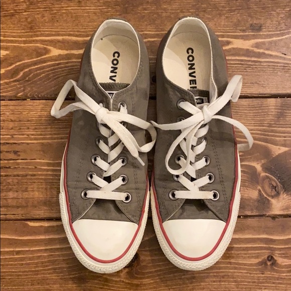 army green converse womens